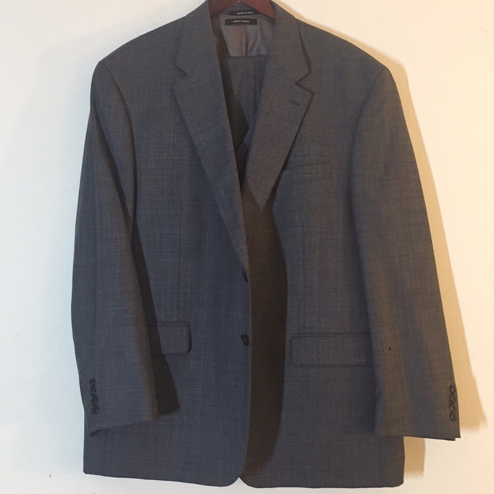 Lauren Ralph Lauren Classic Gray Plaid 100% Wool 3